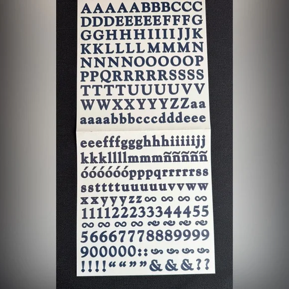 New Creative Memories Large ABC/123 Classic Letters 1 dark blue is available - Picture 2 of 2